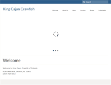 Tablet Screenshot of kingcajuncrawfish.com